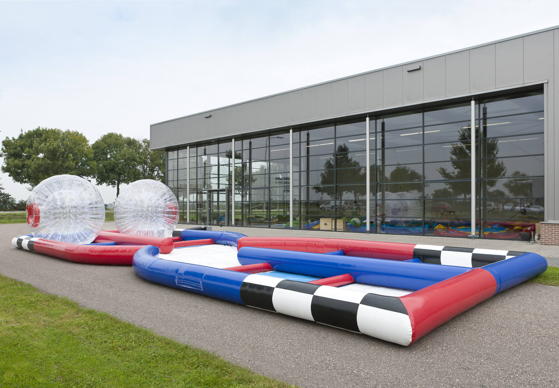 Bubble course de foot Royaume de la fête, location de jeu sportif et